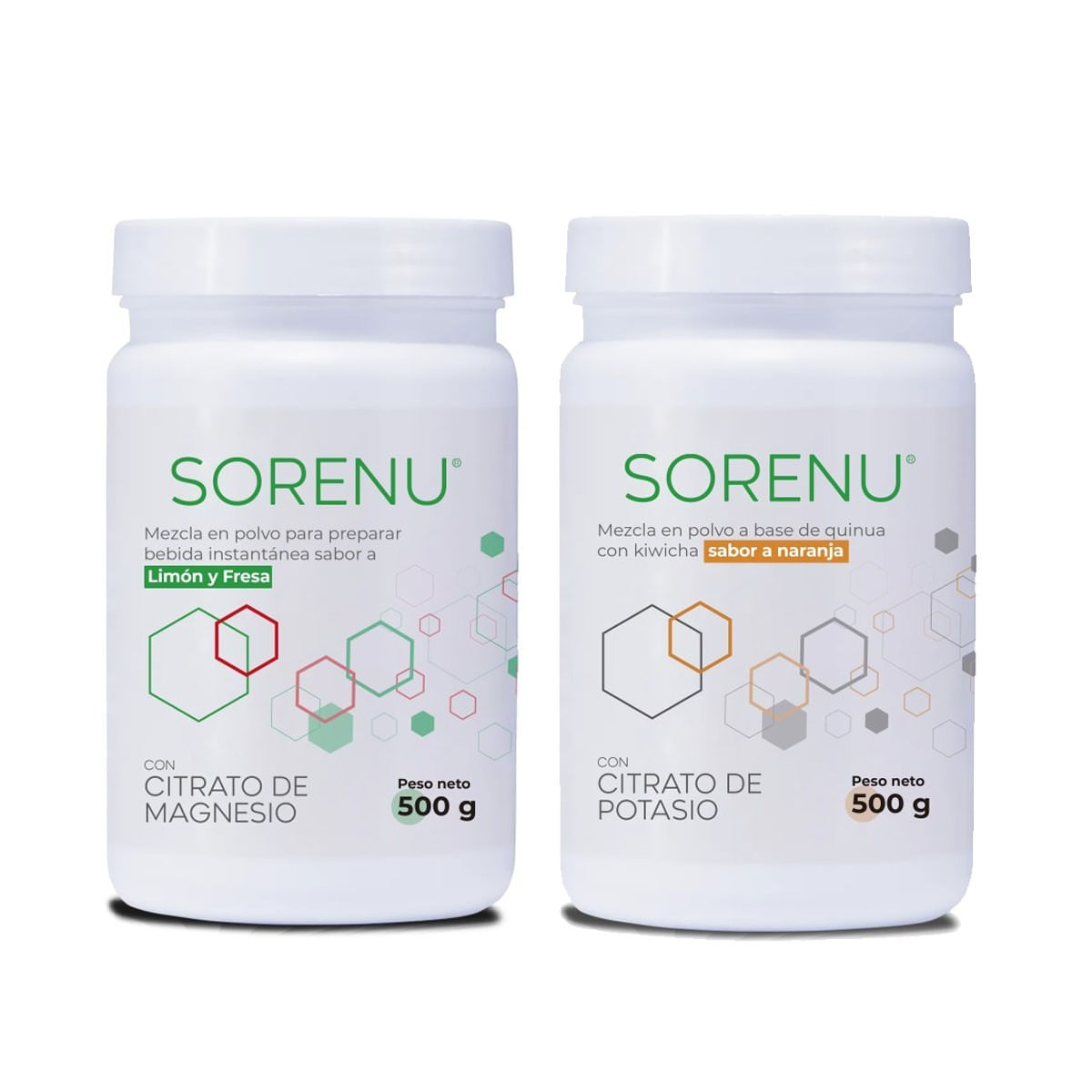 Citrato de magnesio y potasio - Sorenu x Pack 500 g