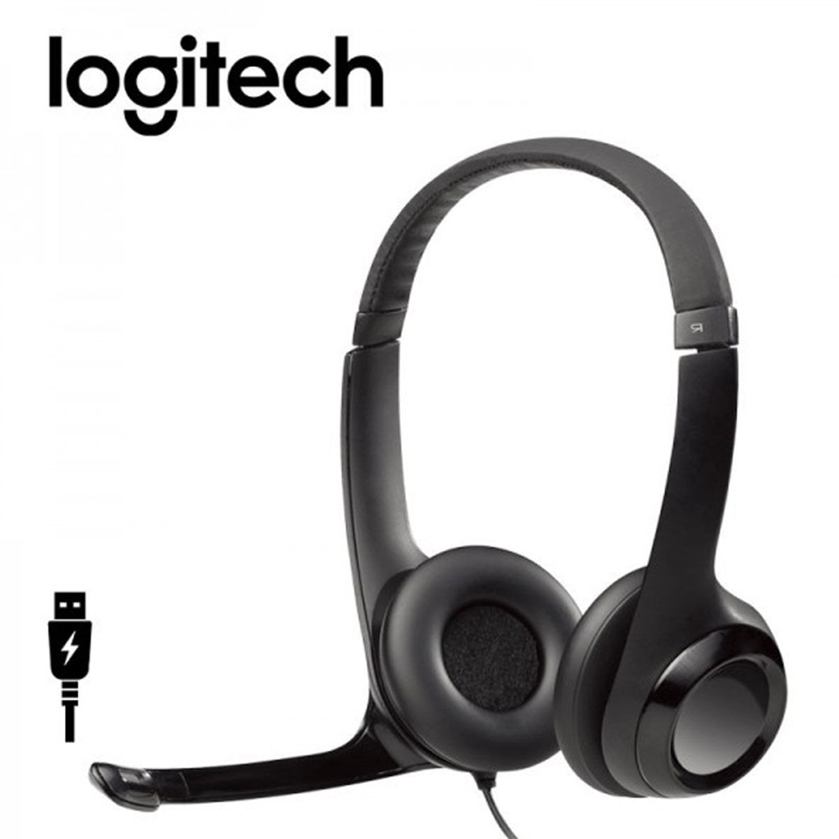 Audifono C/Microf. Logitech H390 Usb Noise Cancelling Black