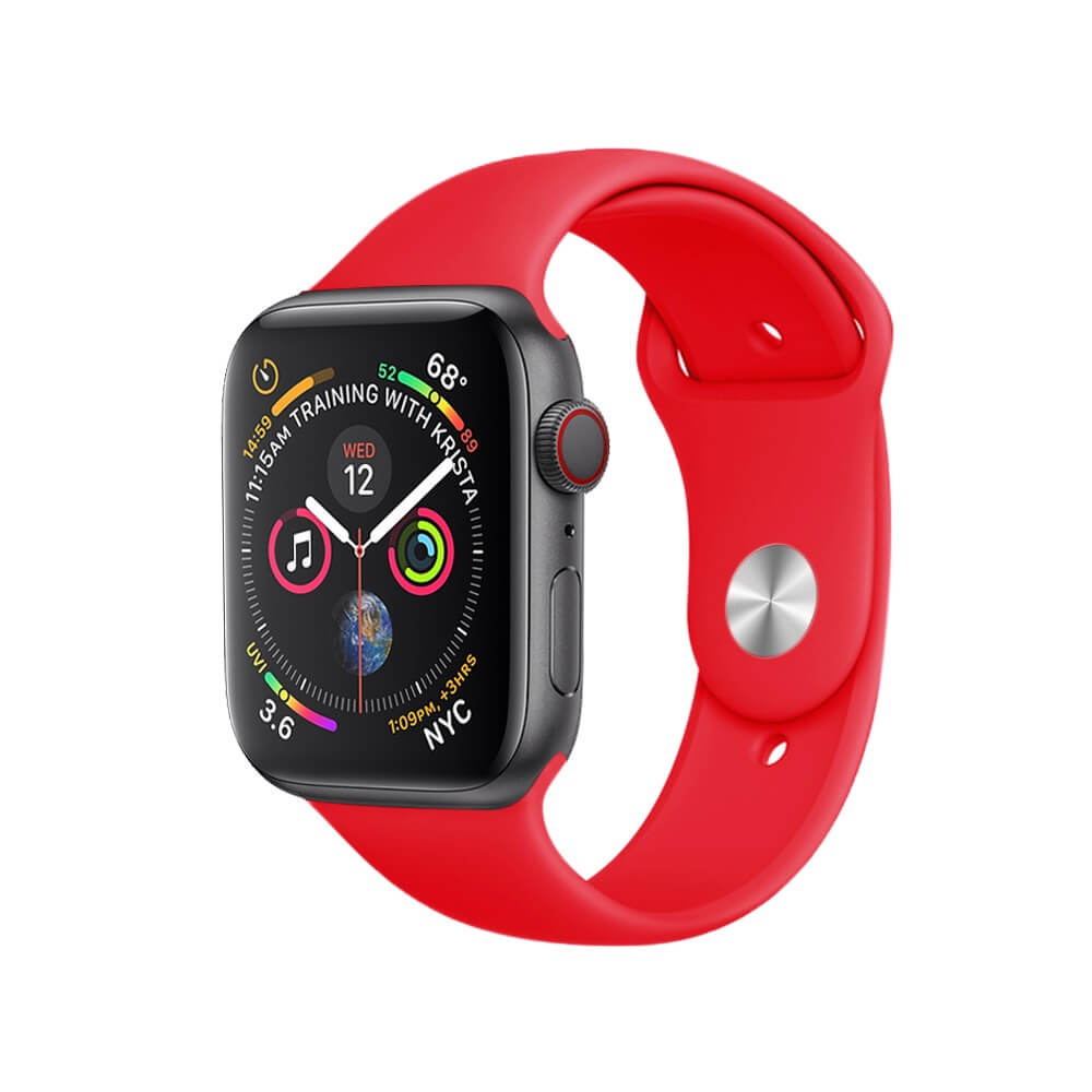 Correa Compatible Con Apple Watch 38mm/40mm Colores Rojo