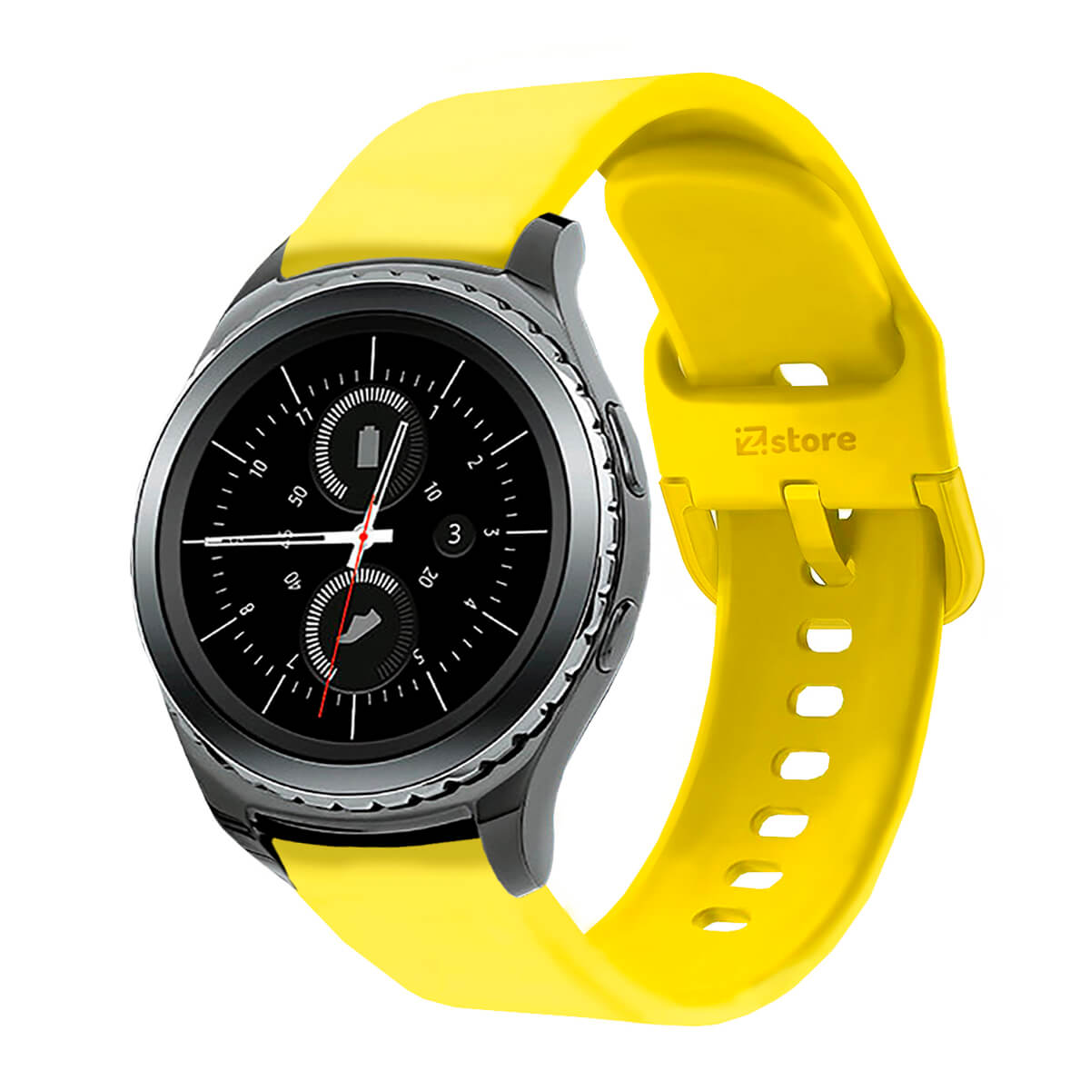 Correa Compatible Con Samsung Gear S2 Classic Amarillo Evilla 20mm