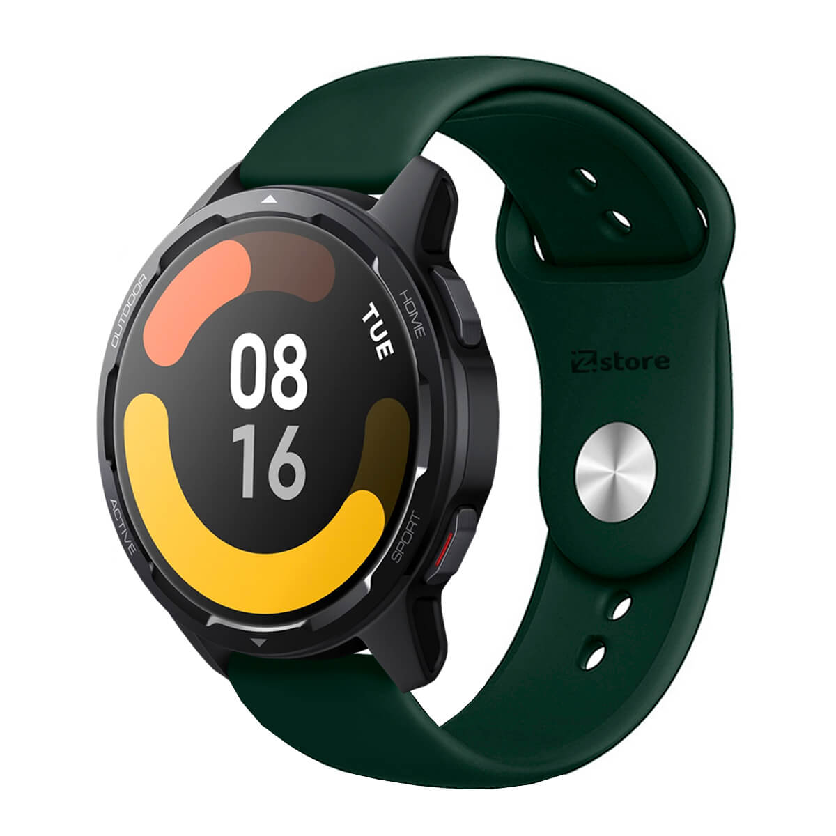 Correa Compatible Con Xiaomi Mi Watch S1 Active Verde Oscuro Broche 22mm