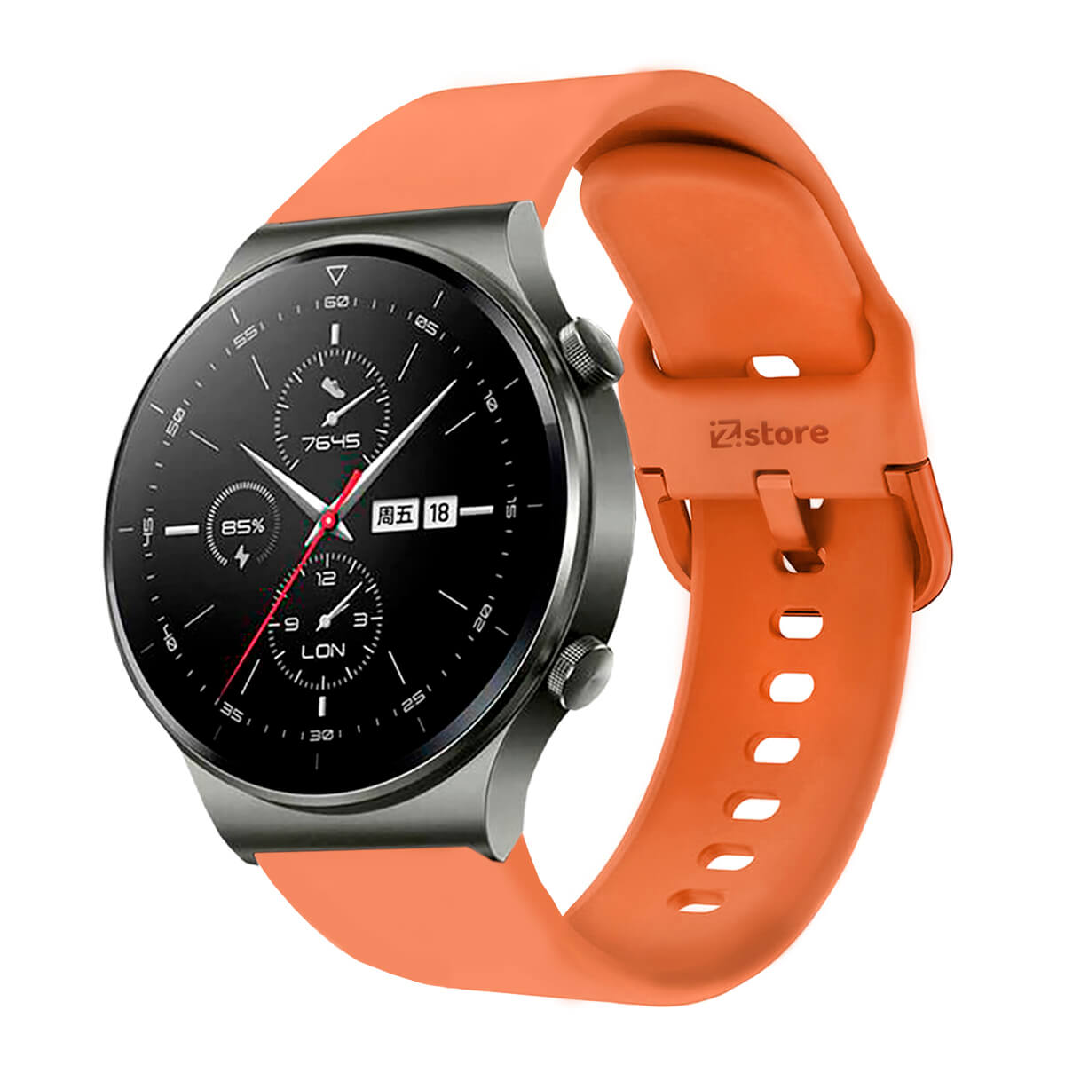 Correa Compatible Con Huawei Watch GT2 Pro Naranja Evilla 22mm
