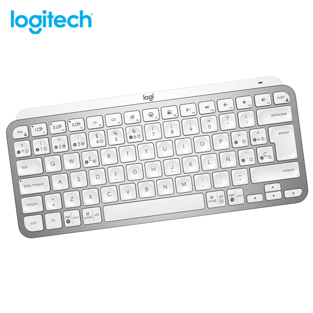 Teclado Logitech Mx Keys Mini Multi-Device Bt Iluminado Pale Grey Sp