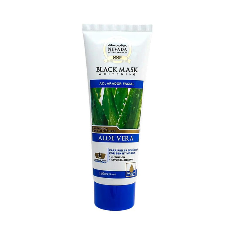 Mascarilla Negra Hidroplástica de Aloe Vera Nevada 120 Gramos