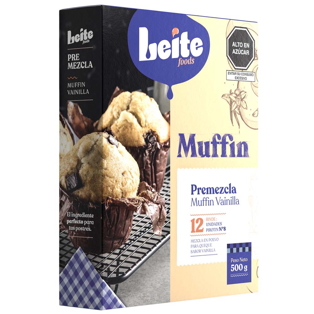 Premezcla Muffin de Vainilla LEITE Caja 500g