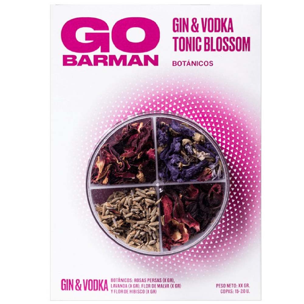 Mix Botánicos GO BARMAN Gin & Vodka Tonic Blossom Caja 16g