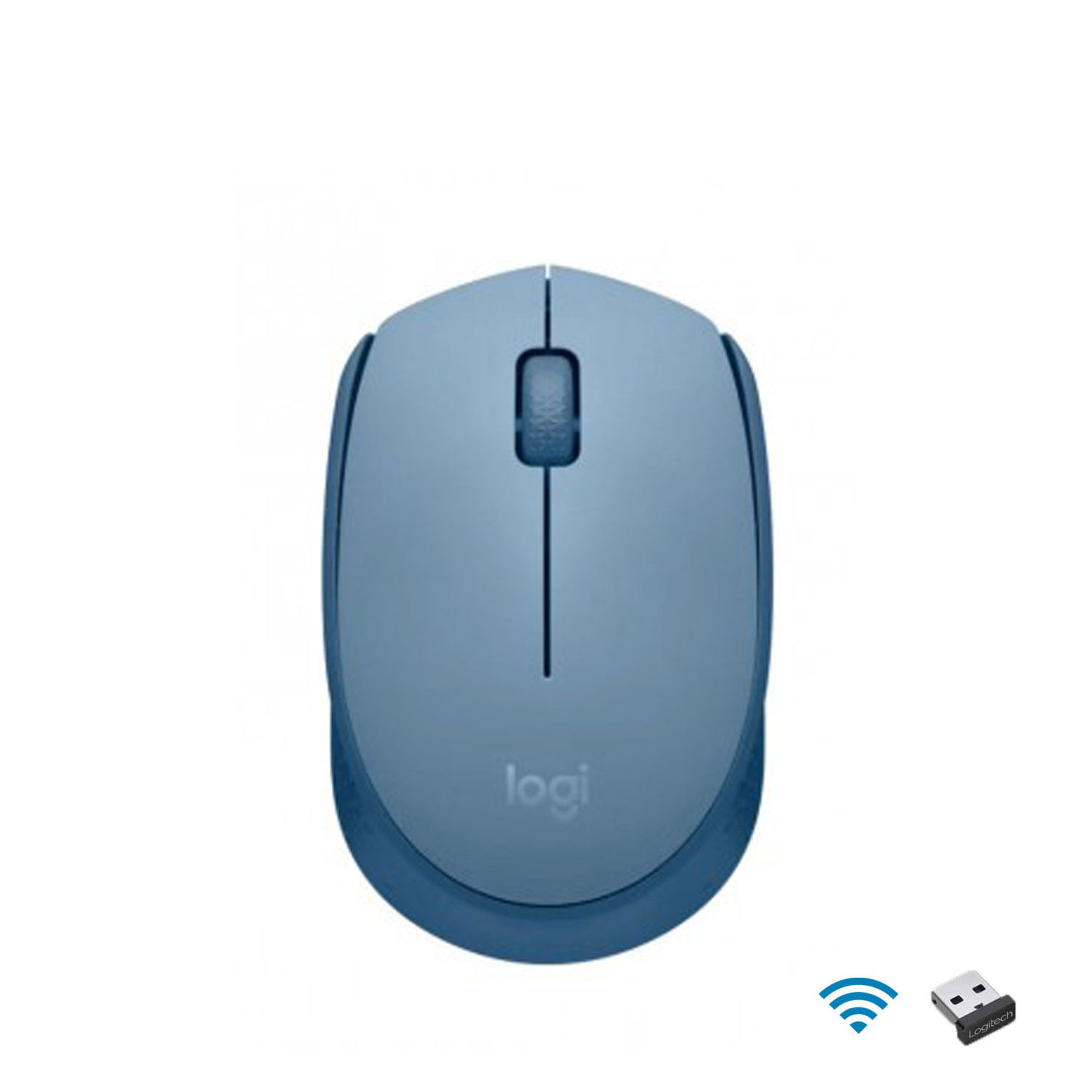 Mouse Logitech Inalambrico M170 Gris Azulado