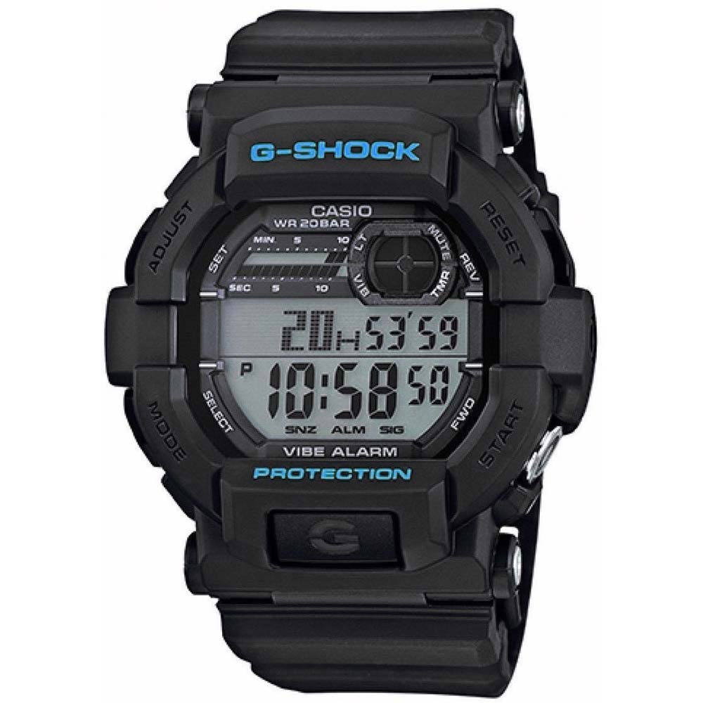 Reloj Casio G-Shock GD350-1C para Hombre Digital Luz LED Automatica Vibrador Acuático Negro