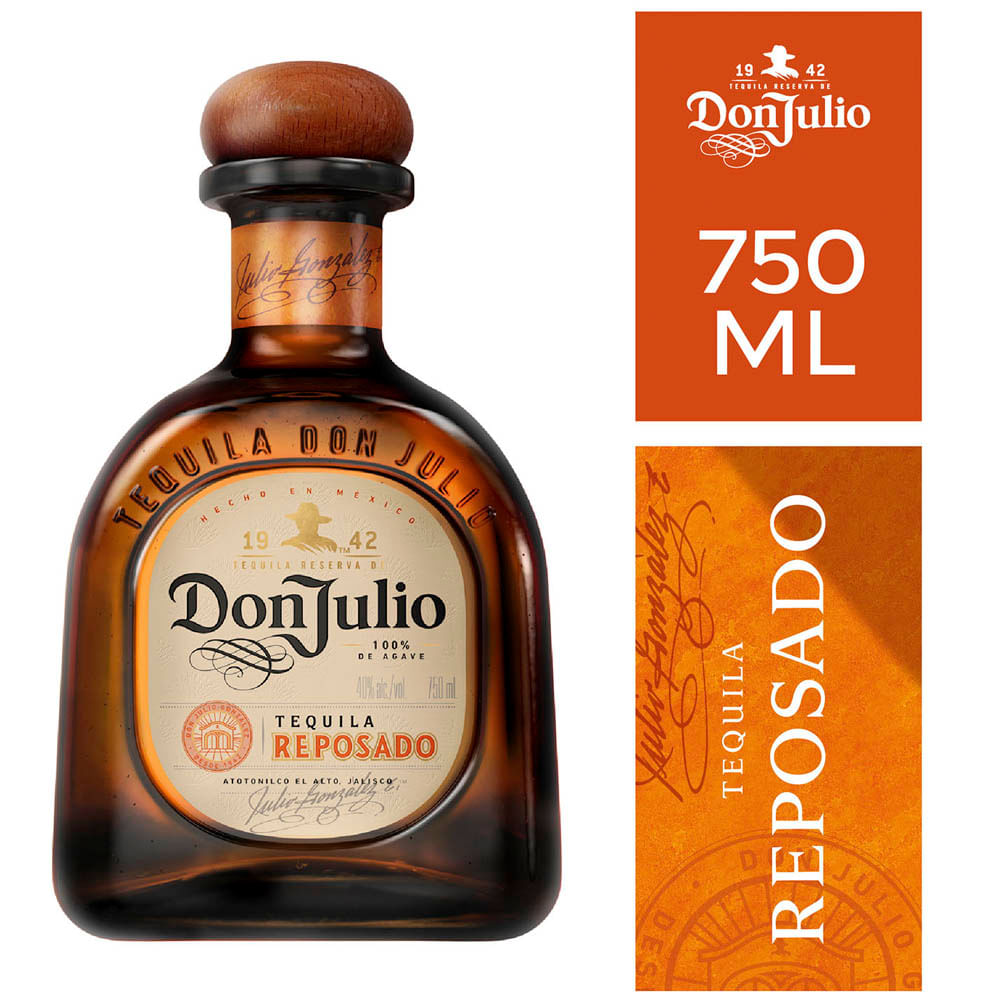 Tequila DON JULIO Reposado Botella 750ml