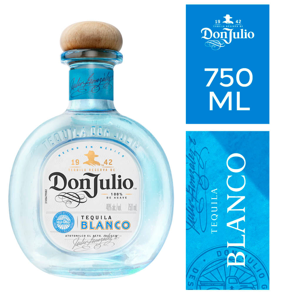 Tequila DON JULIO Blanco Botella 750ml