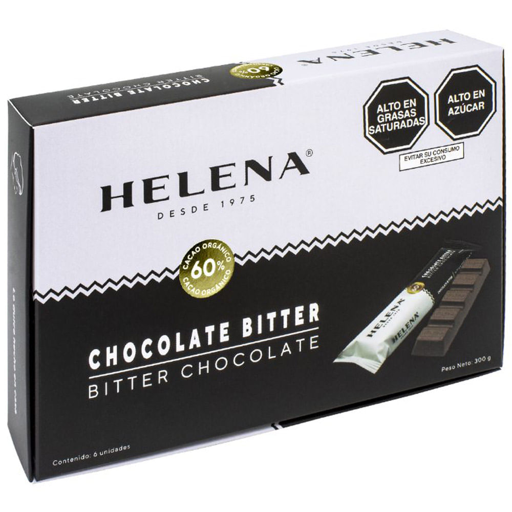 Barra de Chocolate Bitter 60% HELENA Caja 300g
