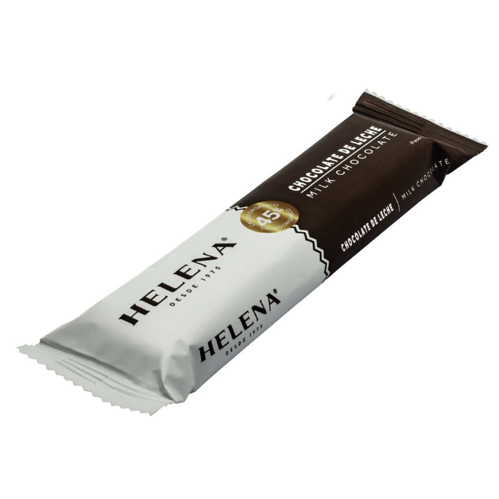 Barra de Chocolate de Leche 45% HELENA Caja 50g