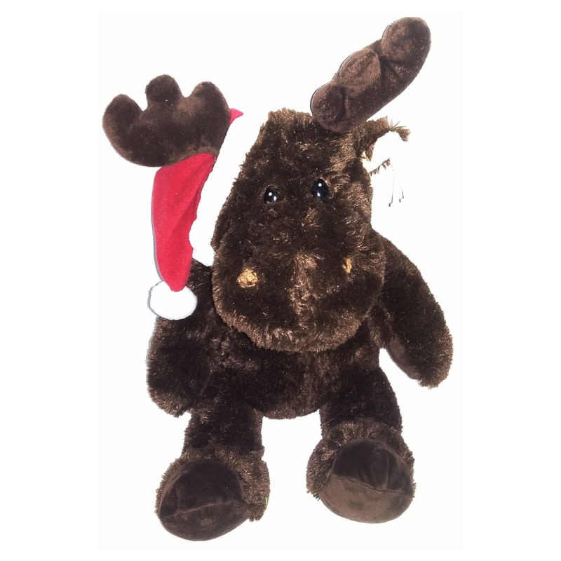 Peluche Reno Alce Gorro Papanoel 40cm Fine Toy