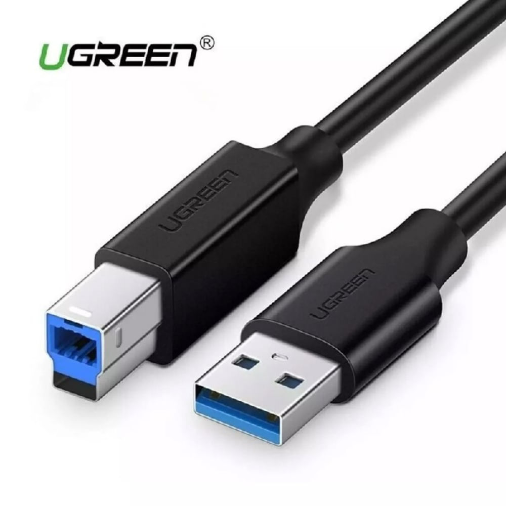 Cable USB 3.0 para Impresora USB B UGREEN 2 Metros 480Mbs