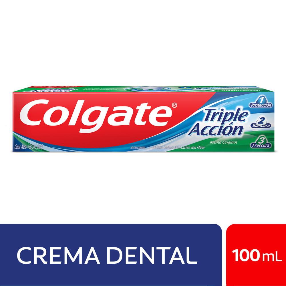 Pasta Dental COLGATE Triple Acción Menta Original 100ml