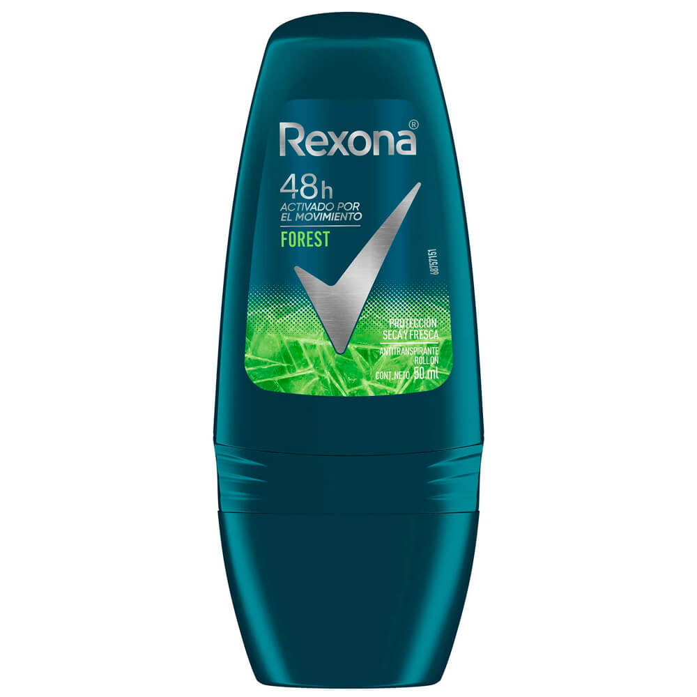 Desodorante para hombre Roll On REXONA Forest Frasco 50ml