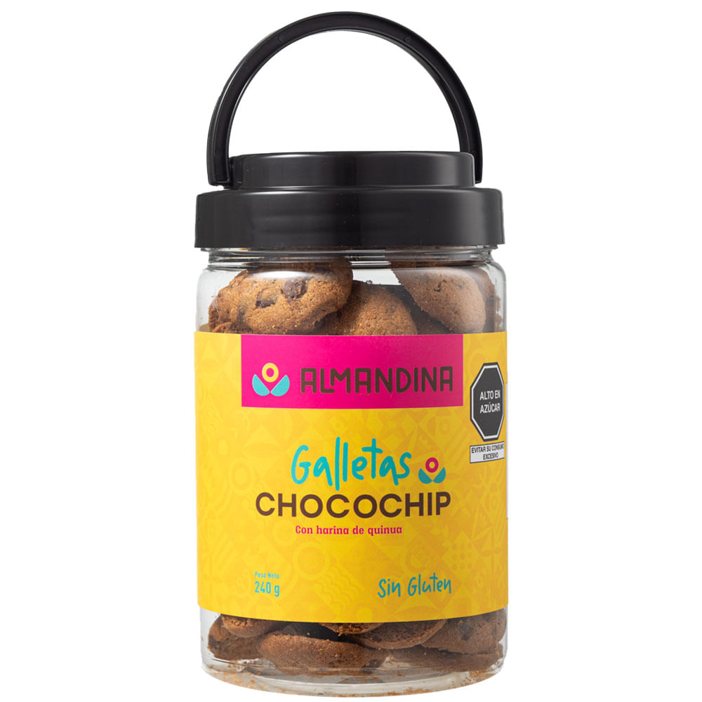 Mini Galletas Chocochips Sin Gluten Frasco 240g