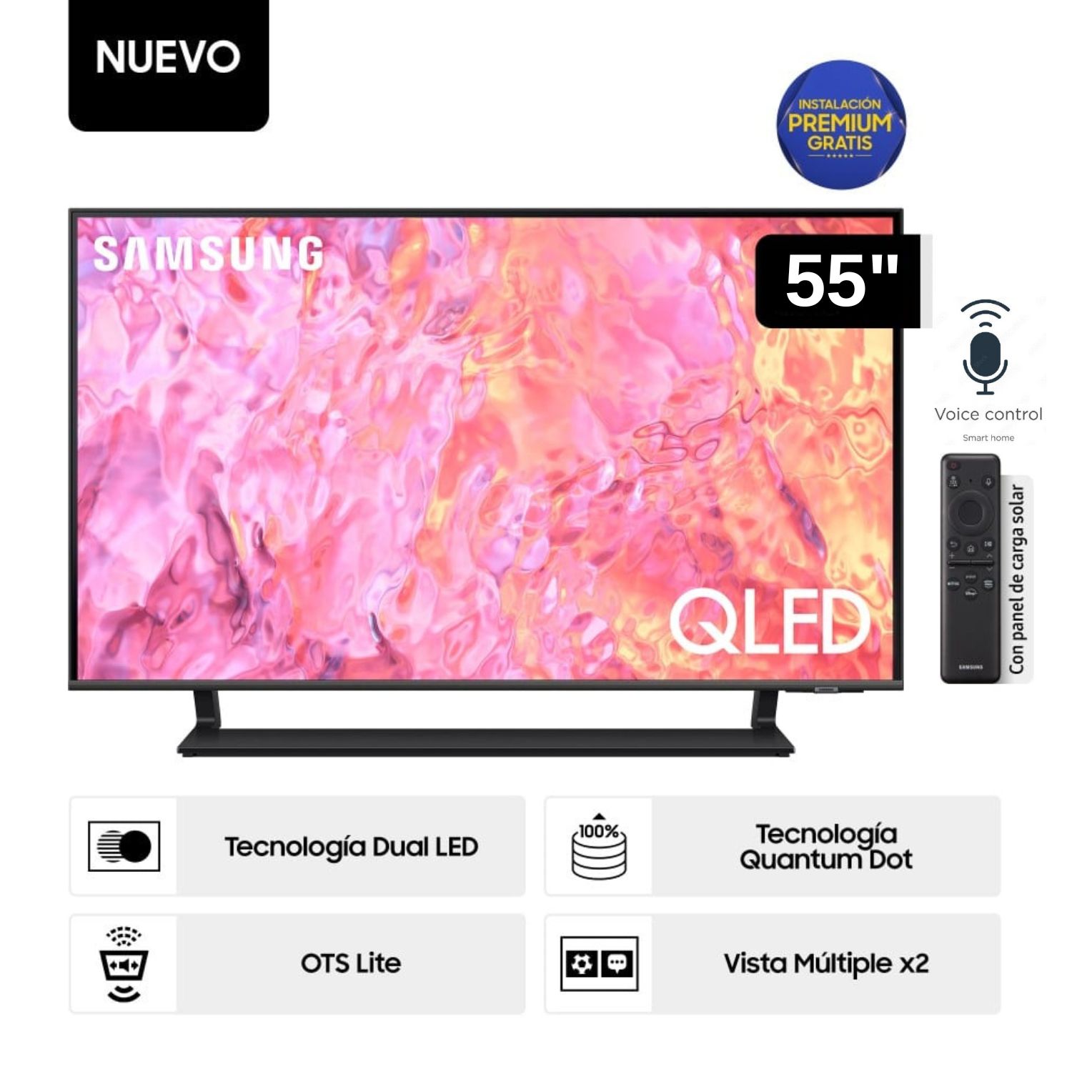 Televisor Samsung Smart TV 55" QLED 4K QN55Q65CAGXPE