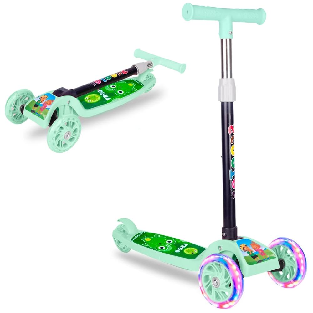 Scooter Plegable para Niños con Luces Verde S34