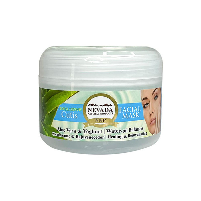 Mascarilla Aclarador Facial Aloe Vera y Yogurt Nevada 100 Gramos