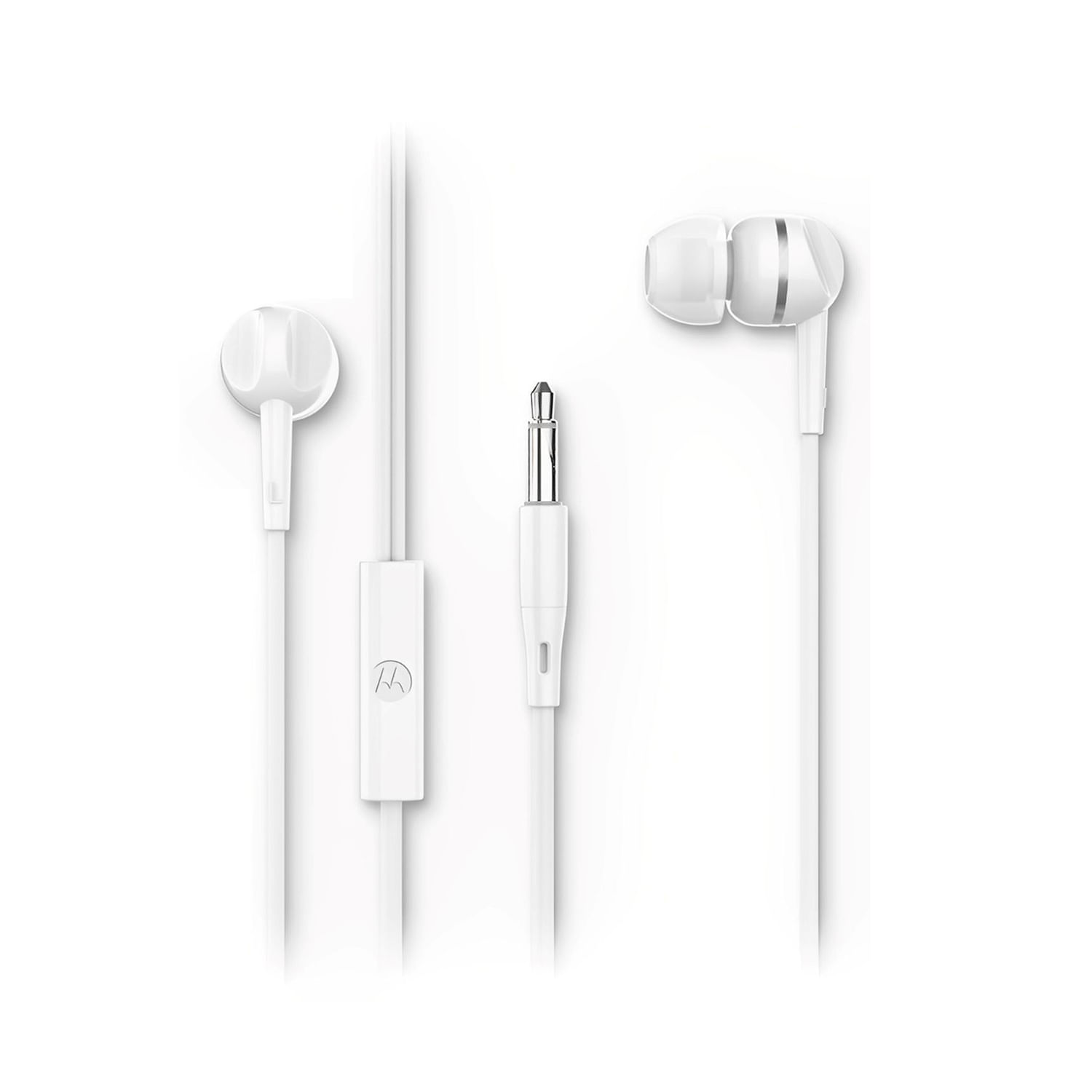 AudIfonos Motorola IN EAR Wired Con Micro Earbuds 105 Blanco