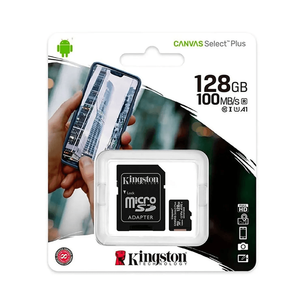 Memoria Micro Sd Kingston 128GB Canvas Select Plus 100MB/S