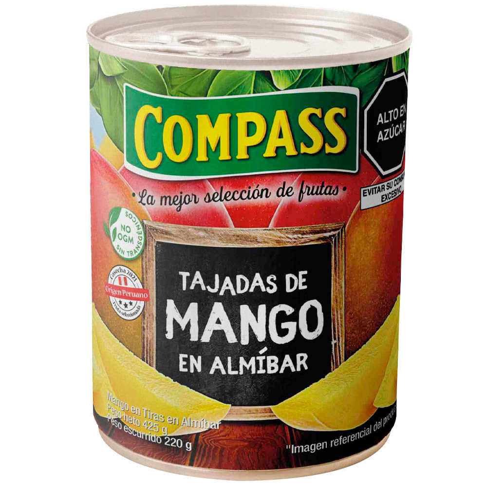 Mango en Almibar COMPASS Lata 425g