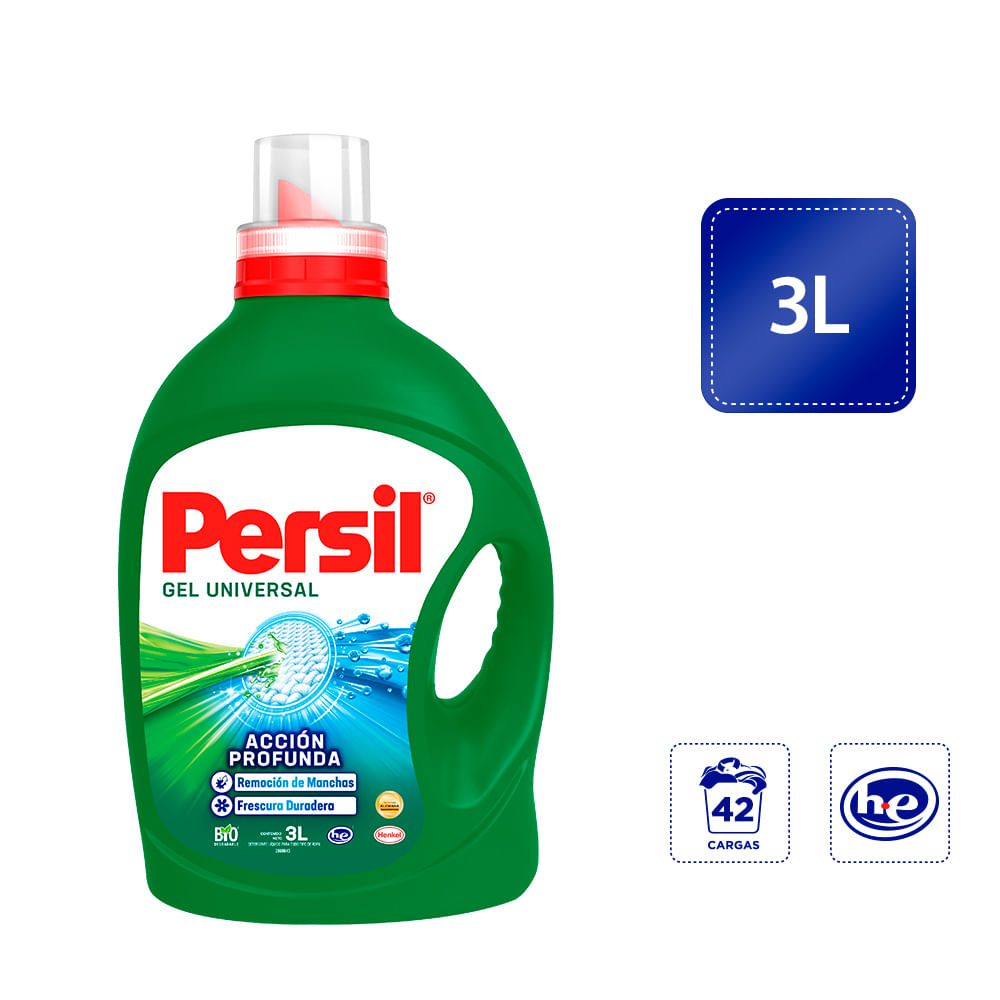 Detergente Líquido PERSIL Universal Botella 3L