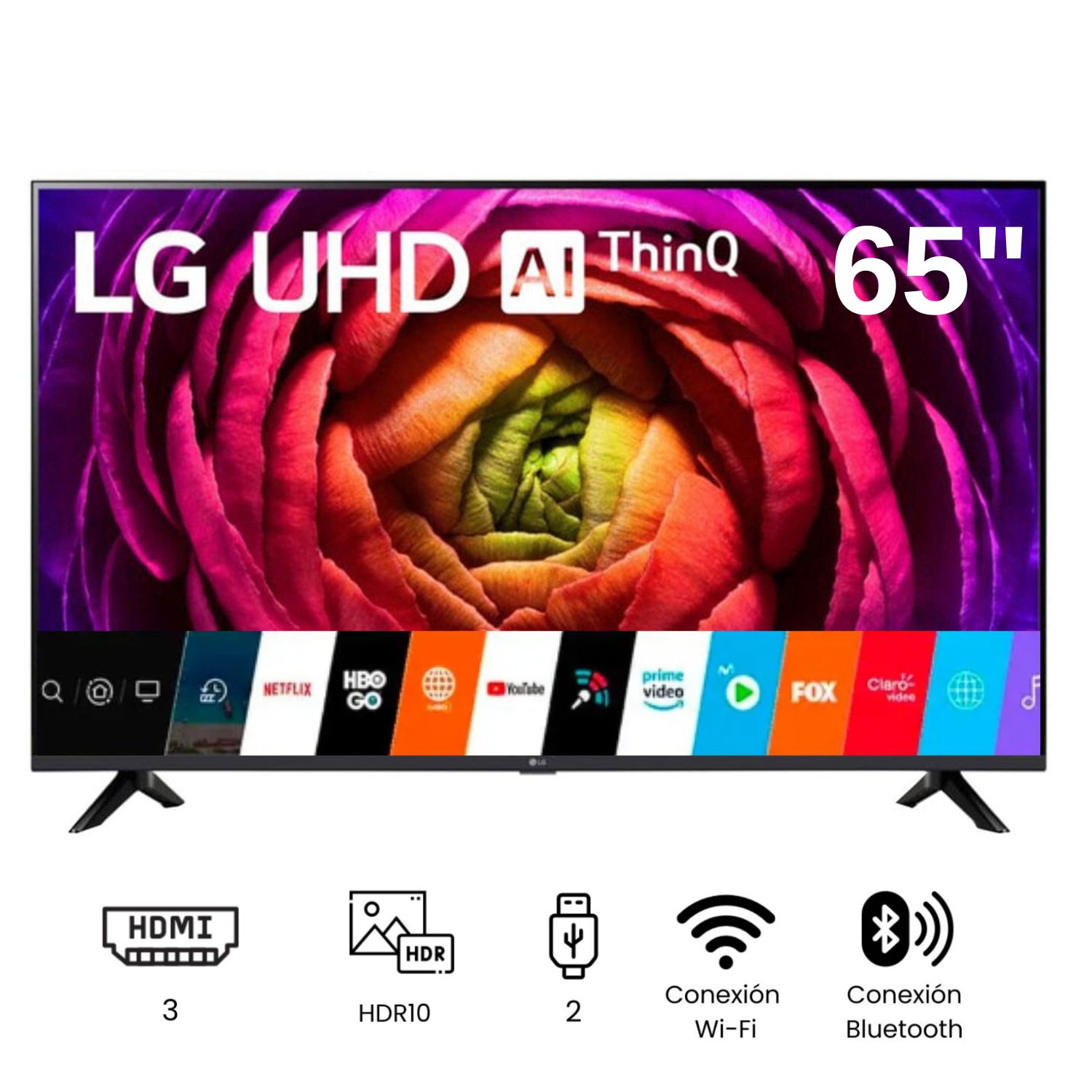 Televisor LG LED  Smart TV 65'' UHD 4K ThinQ AI 65UR7300