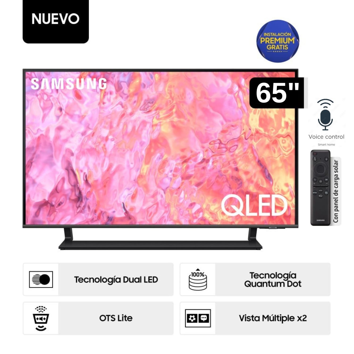 Televisor Samsung Smart TV 65" QLED 4K QN65Q65CAGXPE