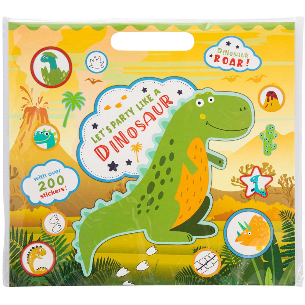Libro para Pintar CLASS&WORK + Stickers Dinosaurio