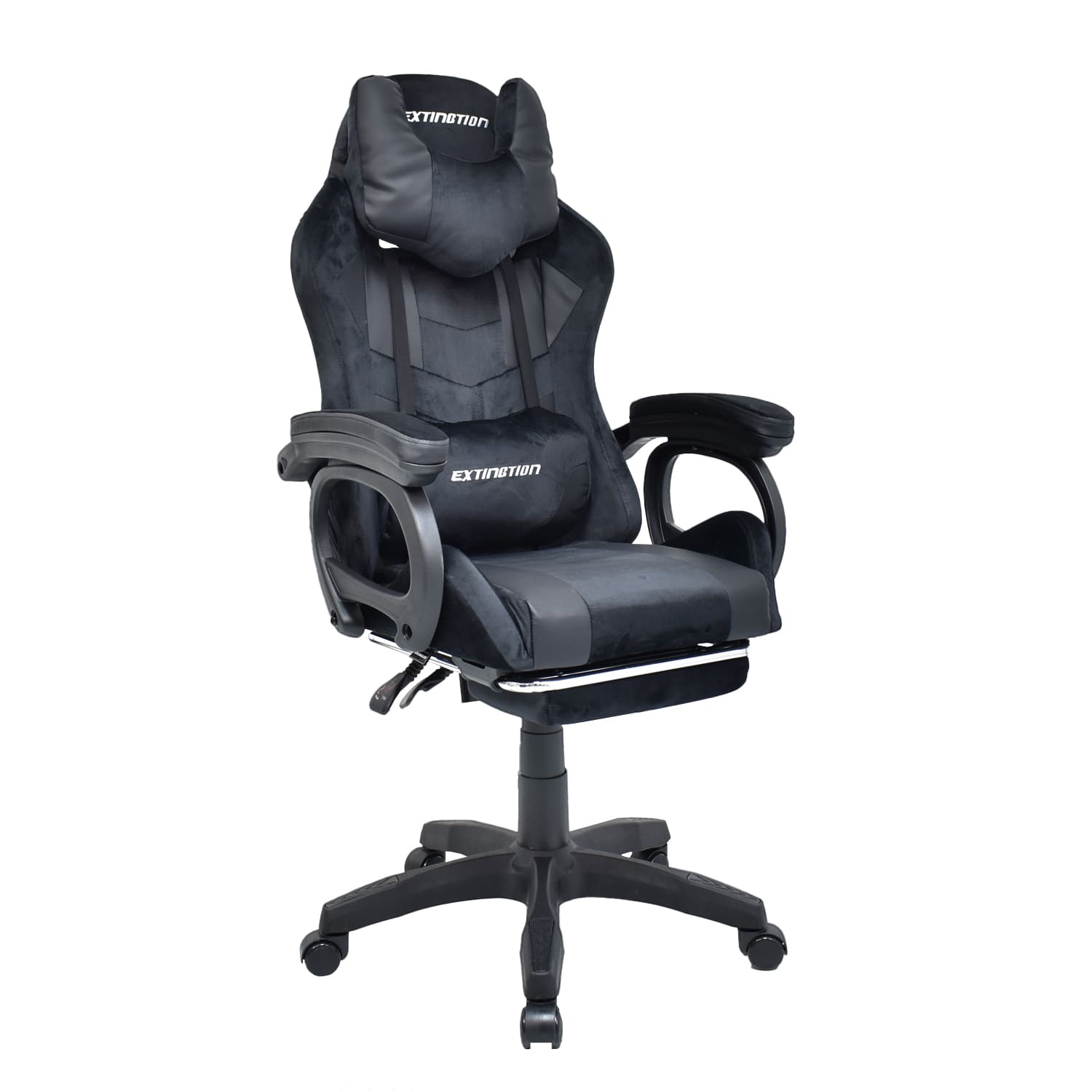 Silla Gamer Extingtion Sapp Gamuza-Cuerina Color Negro