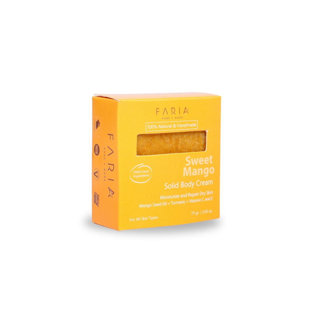 Crema Sólida Faria Naturals Sweet Mango Hidrante Corporal