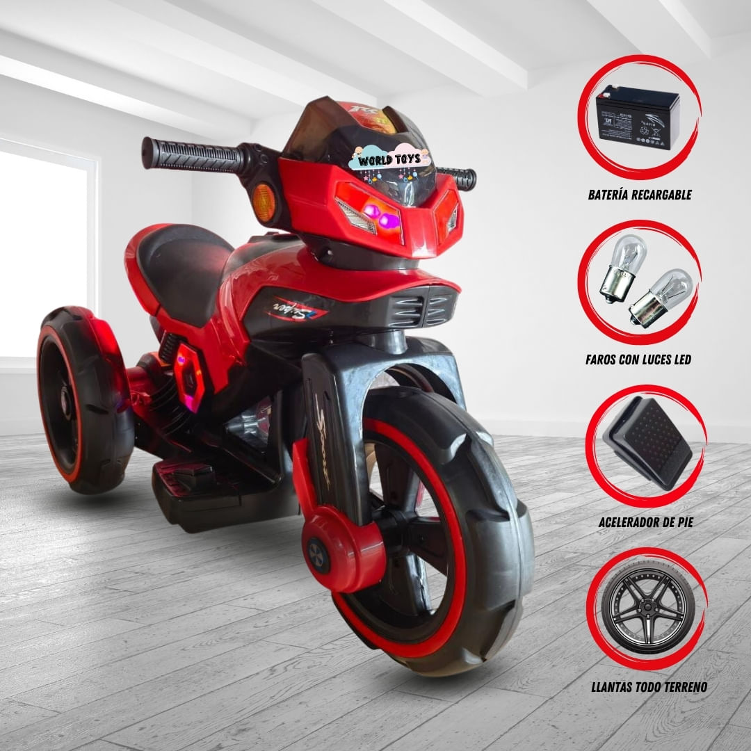 Trimoto a Batería para Niños Matrix Licenced Rojo