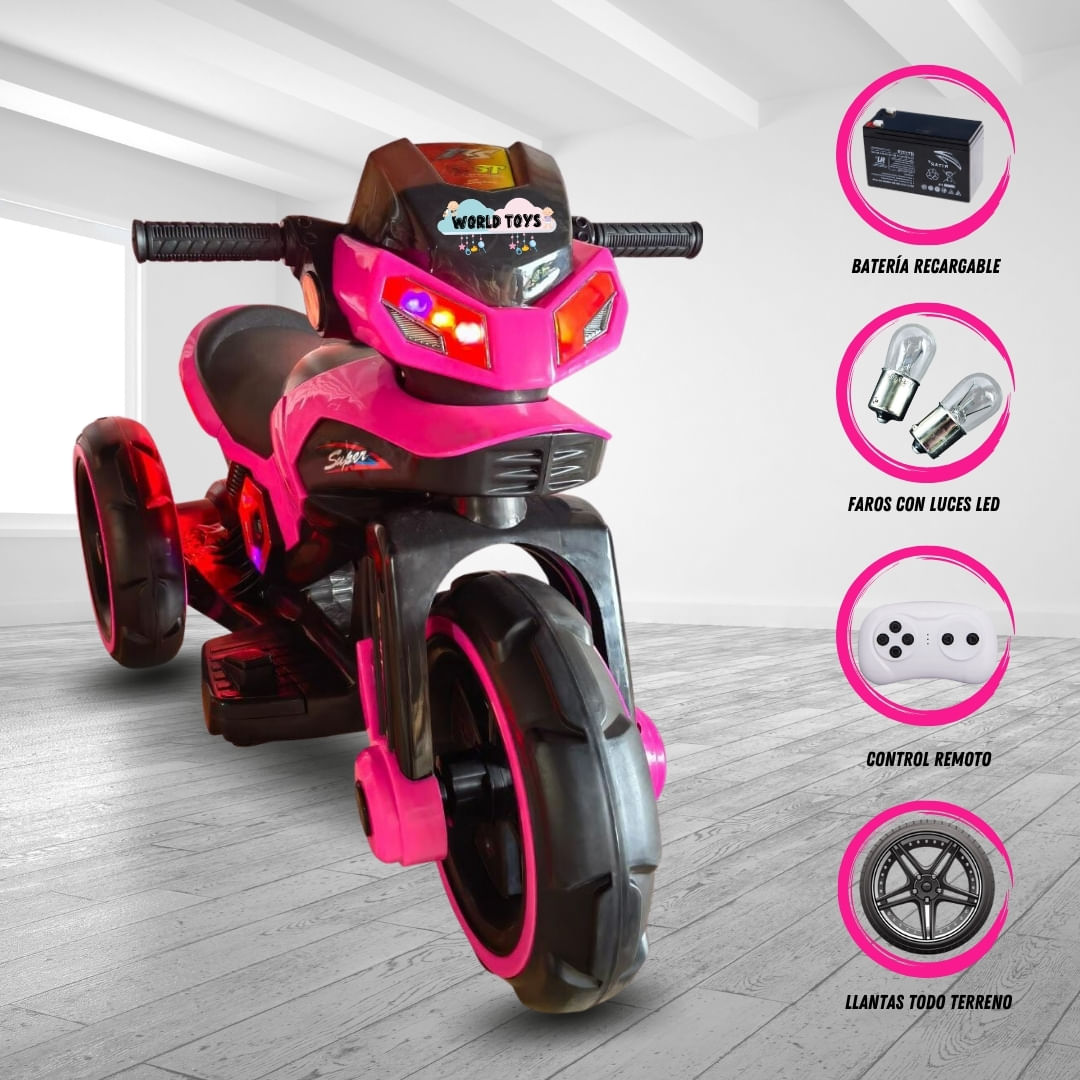 Trimoto a Batería para Niños Matrix Licenced Rosado