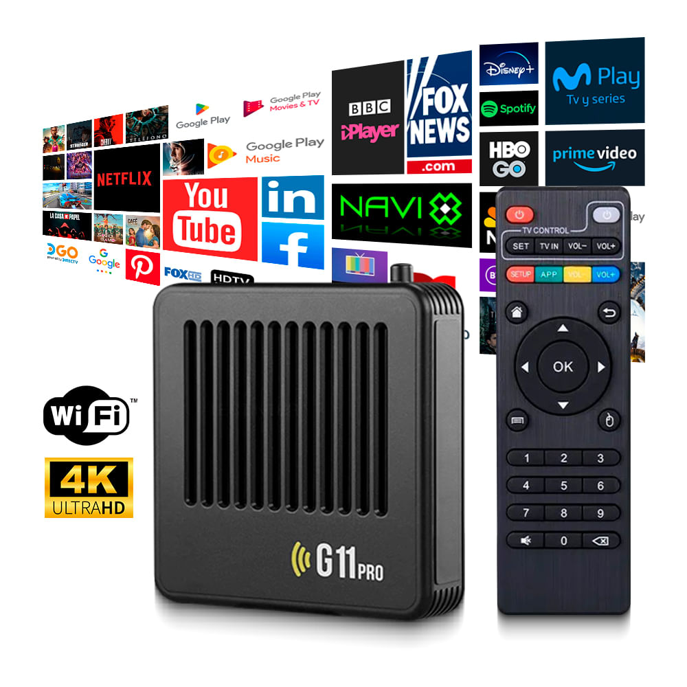 TV BOX G11 Android Convertidor de TV a SMARTV