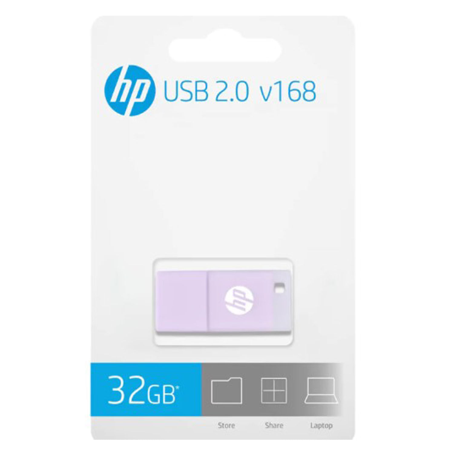 Memoria USB HP 32GB 2.0 V168P LILA