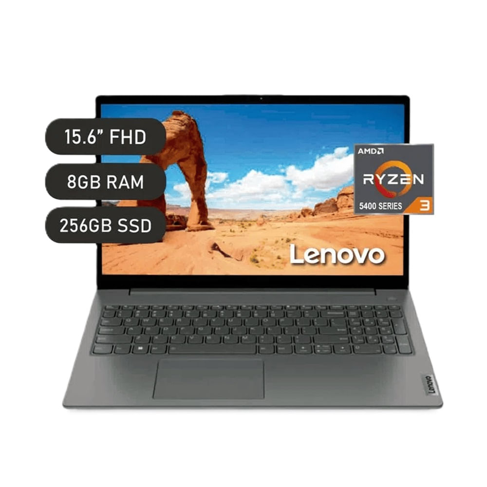 Laptop Lenovo V15 G4 AMN 15.6" AMD Ryzen R3 256GB SSD 8GB Arctic Grey