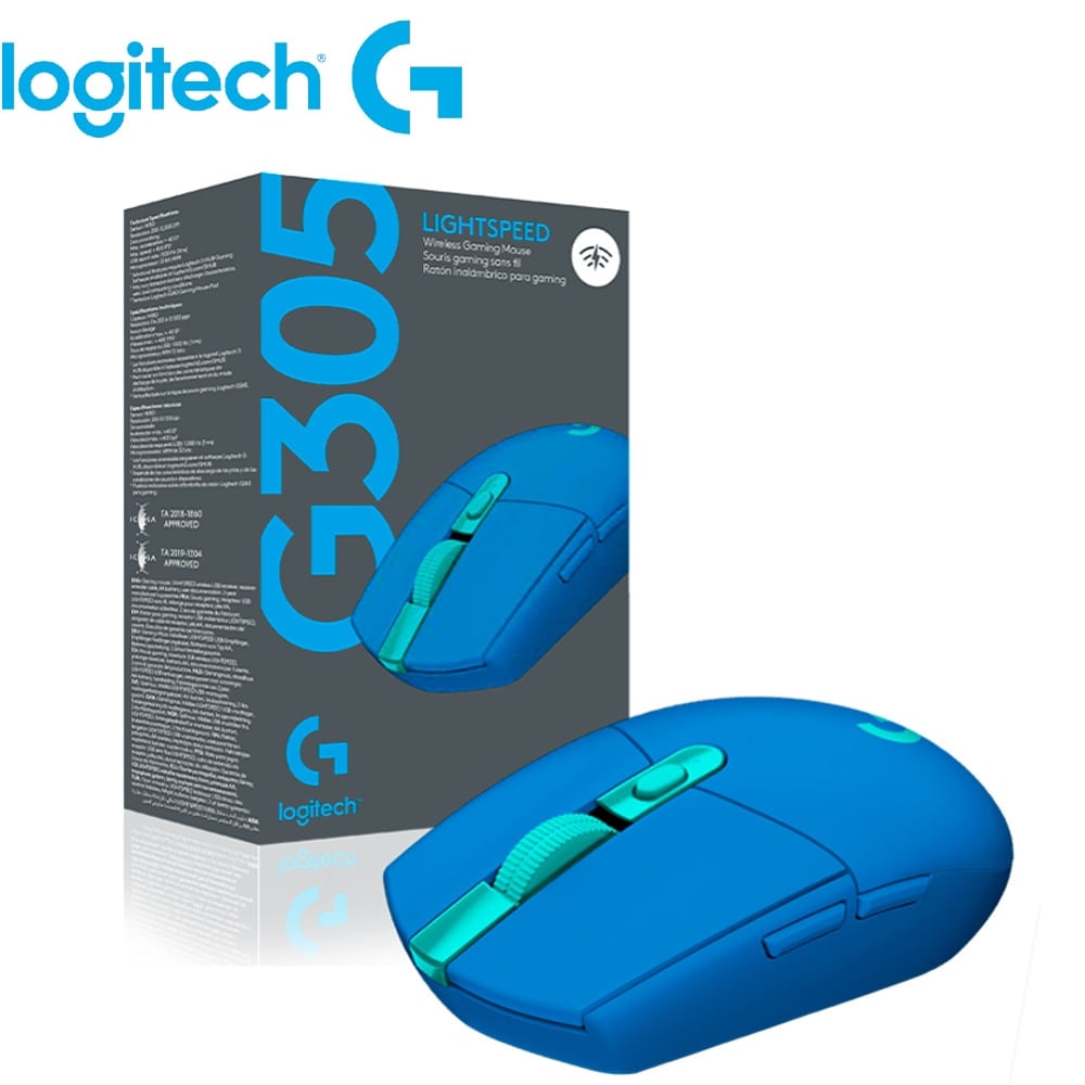 Mouse Gamer Logitech G305 LightSpeed Azul Wireless Optico 910-006012
