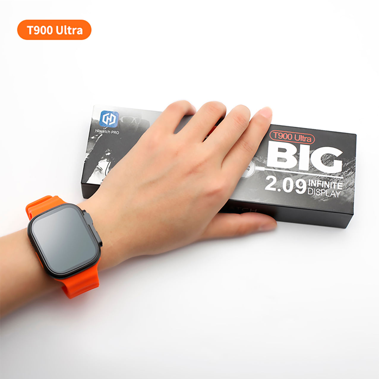 Smart Watch T900 Ultra 2023 2.09 Perla - Monitoreo de actividades fisicas