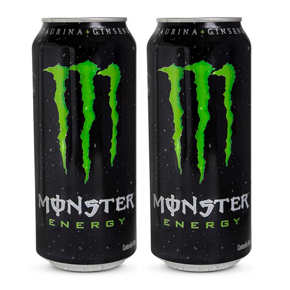 Pack Bebida Energizante MONSTER Energy Lata 473ml x 2un
