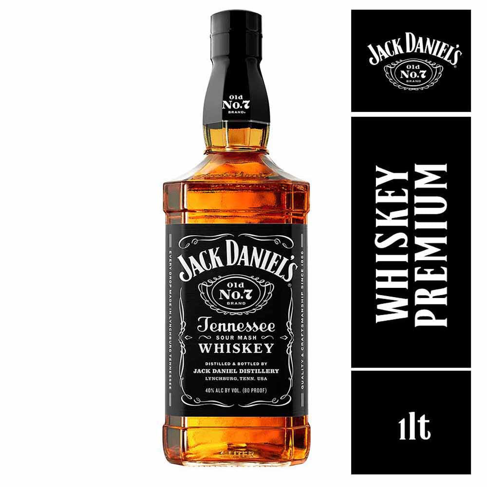 Whisky JACK DANIEL'S Old N'7  Botella 1L