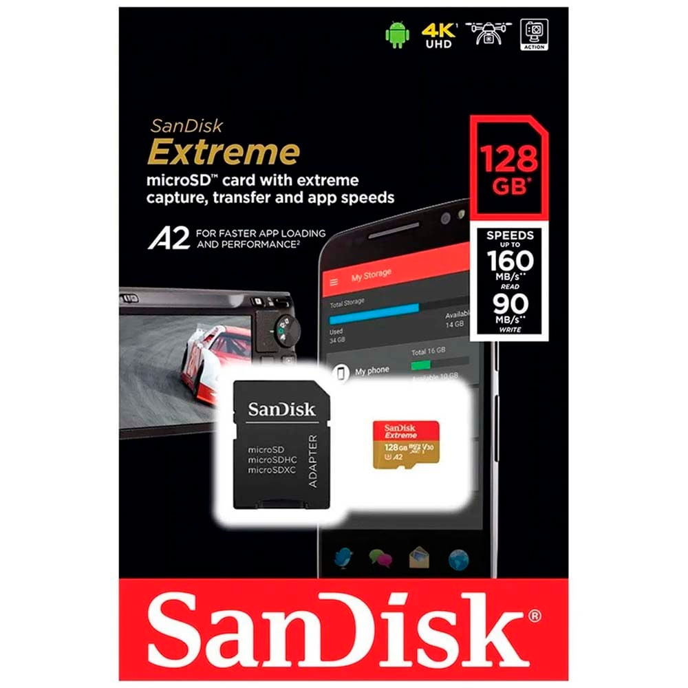 Tarjeta SANDISK microSD UHS-I 128GB