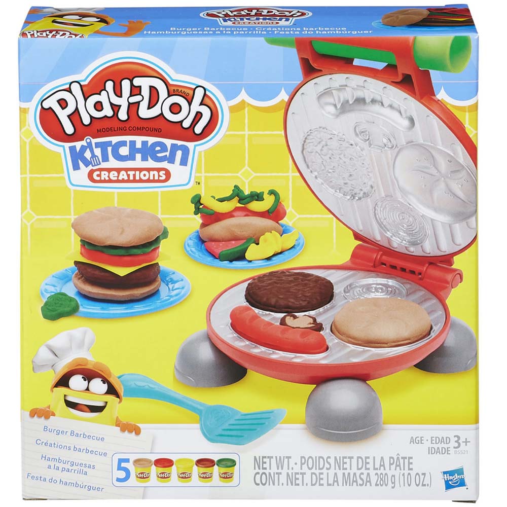 Masas y Plastilinas PLAY DOH Kitchen Creations Hamburguesa Parrilla