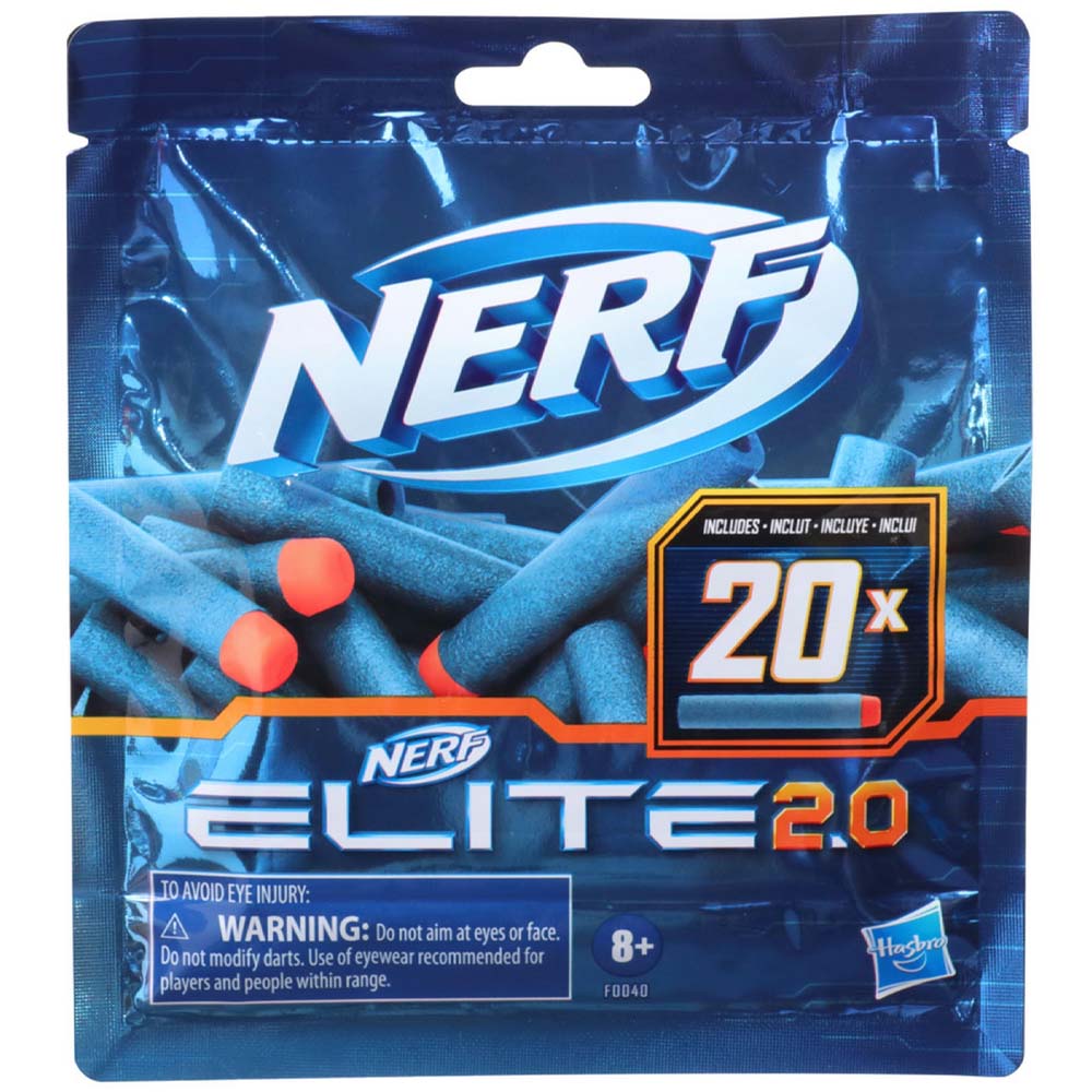 Lanzador NERF Elite 2.0 Repuesto 20 Dardos