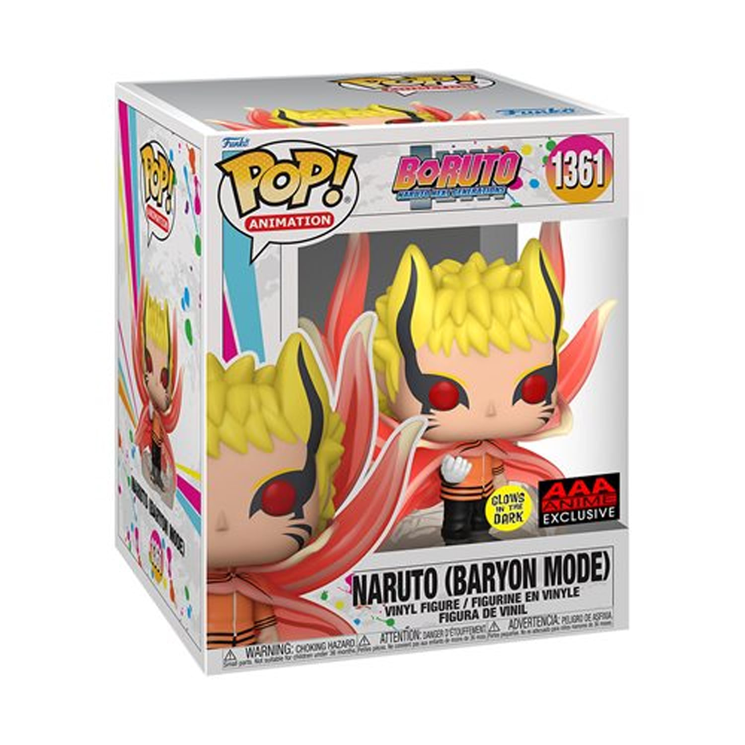 Boruto Naruto Next Generations Naruto Baryon Mode GID Super 6 Inch Pop Vinyl Figure 1361 AAA Anime E
