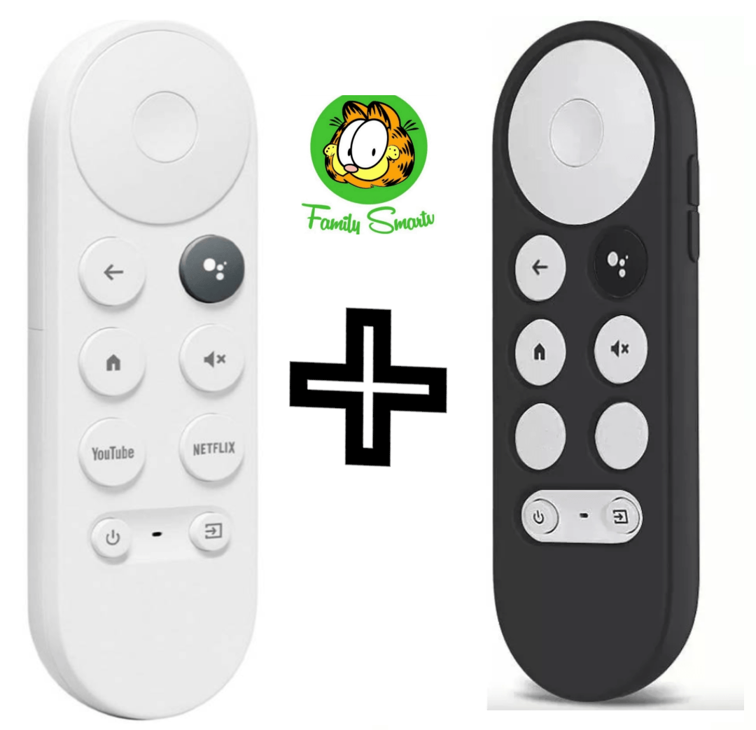 Control Remoto para Chromecast Google tv HD y 4K + Funda Negra