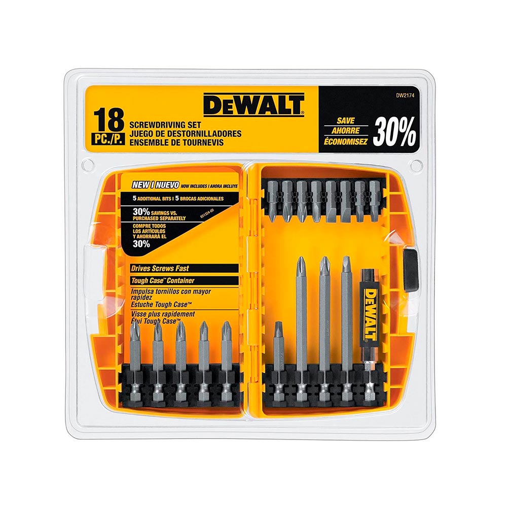 Set para atornillar 18 piezas Dewalt