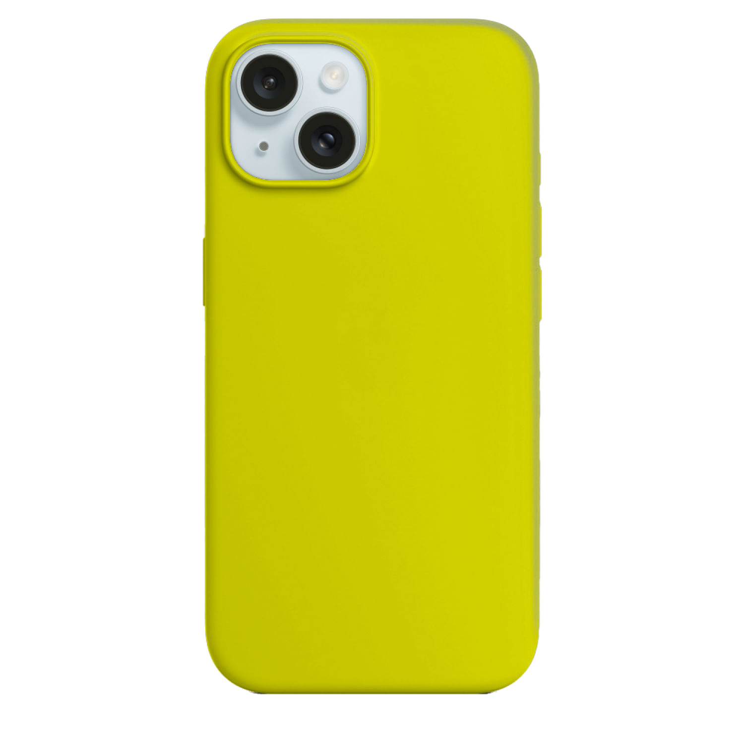 Case De Silicona Para Iphone 15 Plus Amarillo