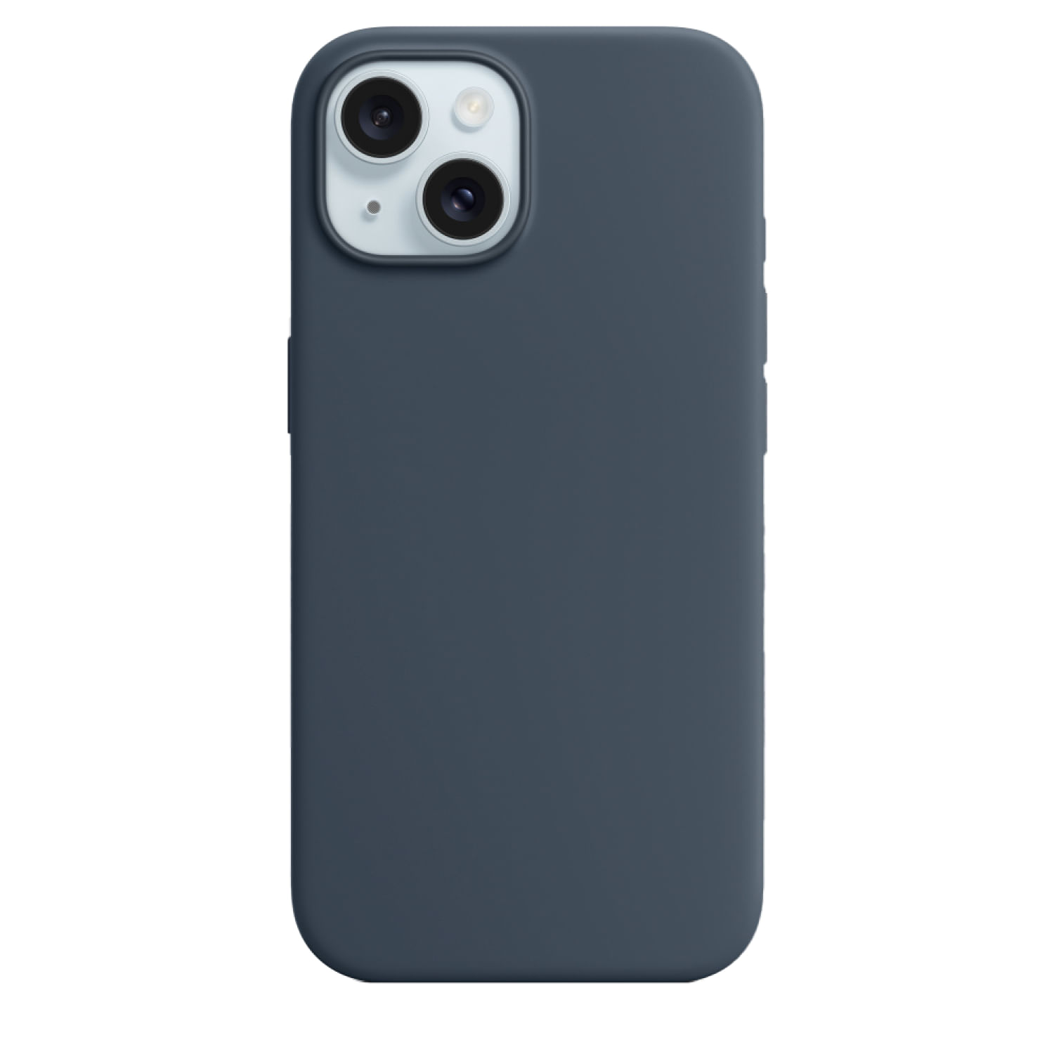 Case De Silicona Para Iphone 15 Plus Azul Oscuro